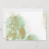 Safari Animals Baby shower van Mail Greenery Gold Kaart (Achterkant)