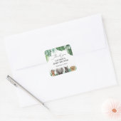 Safari Animals Baby shower Vierkante Sticker (Envelop)