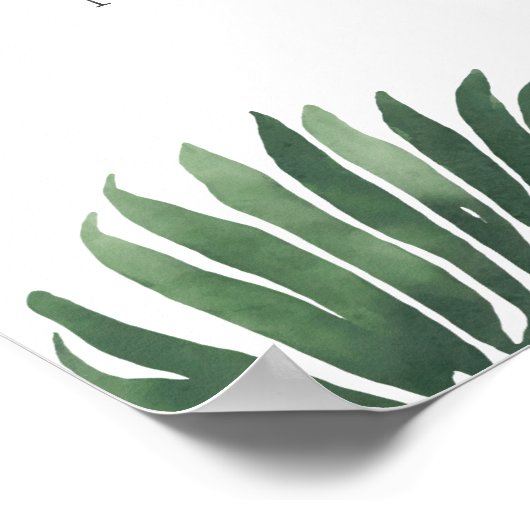 Safari Animals Baby shower Welkomstteken Poster (Hoek)