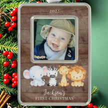 Safari Animals Baby's eerste kerstfoto