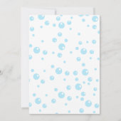 Safari Animals Bath Time Baby shower Invitation Kaart (Achterkant)