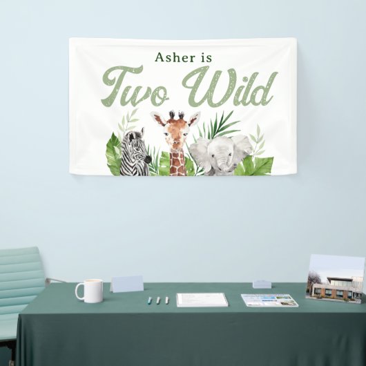 Safari Animals Birthday Banner (Beurs)