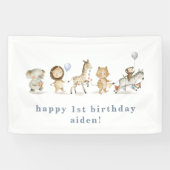 Safari Animals Birthday Banner (Horizontaal)