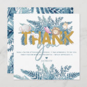 Safari Animals Birthday Bedankkaart (Voorkant / Achterkant)