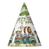 Safari Animals Birthday Feesthoedjes (Achterkant)