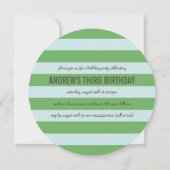 Safari Animals Birthday Invitation Kaart (Achterkant)