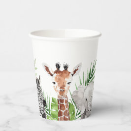 Safari Animals Birthday Papieren Bekers