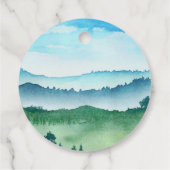 Safari Animals Birthday Party Blue Bedankjes Labels (Achterkant)