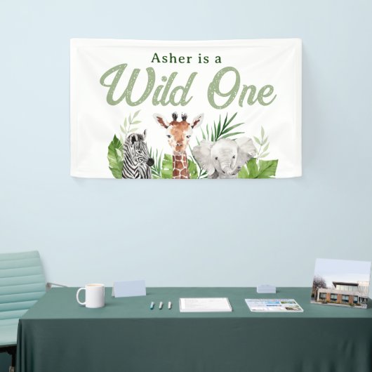 Safari Animals Birthday Spandoek (Beurs)