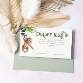 Safari Animals Boho Diaper Raffle Tickets Informatiekaartje