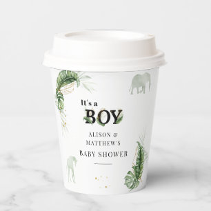 Safari Animals Boy Baby shower Papieren Bekers
