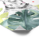 Safari Animals Boy Birthday Welcome Table Sign Poster (Hoek)