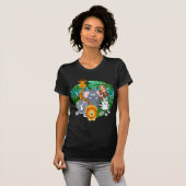 Safari Animals Cartoon T-shirt (Voorkant volledig)