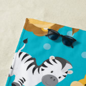 Safari Animals Cute en Cudly Strandlaken (In situ)