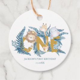Safari Animals Cute Favors First Birthday Bedankjes Labels