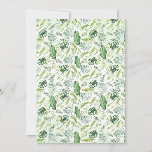 Safari Animals Drive-By Oerwoud Baby shower Kaart (Achterkant)