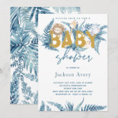 Safari Animals Exotic Baby shower Kaart (Voorkant / Achterkant)