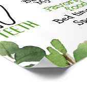 Safari Animals Foilage 1st Birthday Milestone Poster (Hoek)