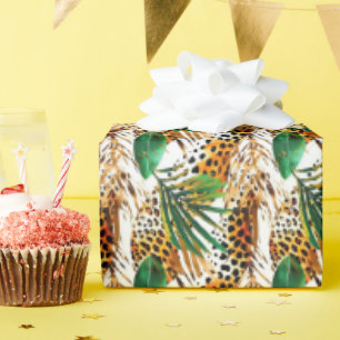 Safari Animals' Fur Print Patterns Wildlife Oerwou Cadeaupapier
