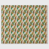 Safari Animals' Fur Print Patterns Wildlife Oerwou Cadeaupapier (Vlak)