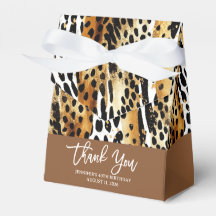 Safari Animals' Fur Prints Patterns Goud en Zwart