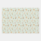 Safari Animals Gift Wrap Oerwoud Wrapping Paper Bo (Voorkant 3)