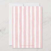 Safari Animals Girl Baby shower Wild One Kaart (Achterkant)