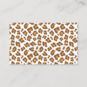 Safari Animals Greenery Baby shower Diaper Raffle Visitekaartje (Achterkant)