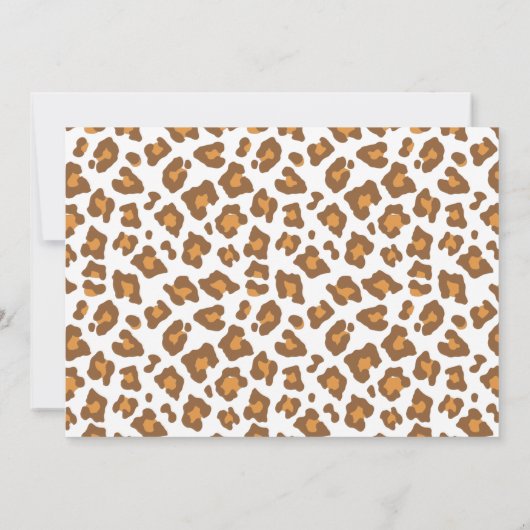 Safari Animals Greenery Baby shower Hartelijk dank Kaart (Achterkant)