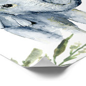 Safari animals greenery baby shower Welcome sign Poster (Hoek)