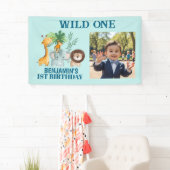 Safari Animals Jungle Wild One Photo Banner (Insitu)