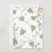 Safari Animals Kalligrafie Boho Baby shower Kaart (Achterkant)