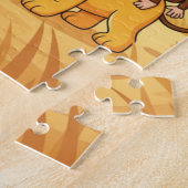 Safari Animals Kids Puzzle | Elephant Giraffe Lion Legpuzzel (Zijkant)