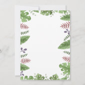 Safari Animals Kinder feestuitnodiging Bedankkaart (Achterkant)