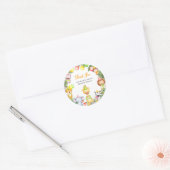 Safari Animals Kinder Partij Bedankt Ronde Sticker (Envelop)