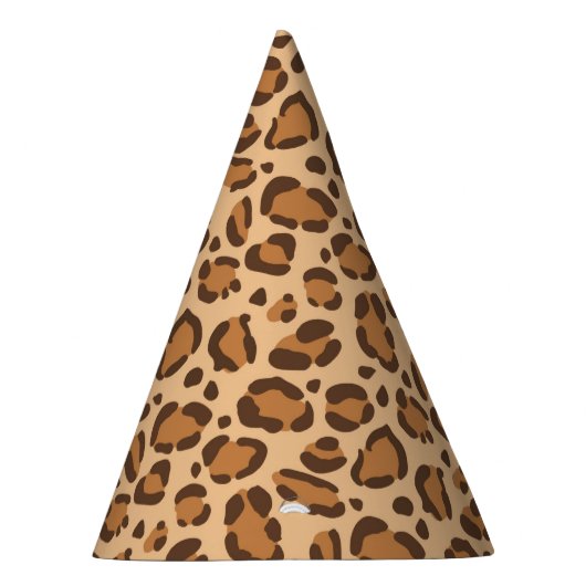 Safari Animals Leopard Birthday Feesthoedjes (Rechts)