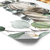 Safari Animals Lion Baby shower Welcome Sign Poster (Hoek)