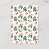 Safari Animals Meisje Baby shower Game Kaart - Oer (Achterkant)