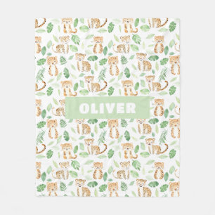 Safari Animals Oerwoud Room Decor Nursery Schattig Fleece Deken