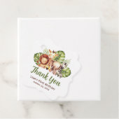 Safari Animals Oerwoud verlaat eerste verjaardag Bedankjes Labels (In situ)