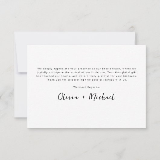 Safari Animals Oerwoud Wild One Baby shower Bedankkaart (Achterkant)