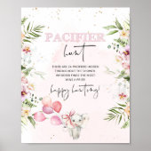 Safari animals Pacifier jaag baby shower game Post Poster (Voorkant)