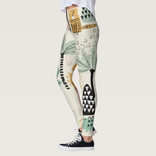 Safari Animals Pattern Cute Leggings (Links)