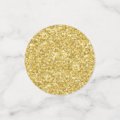 Safari Animals Rustic Gold Glitter Baby shower Confetti (Kleine voorkant)
