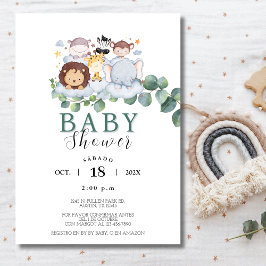 Safari Animals Spaans Baby shower Oerwoud Kaart