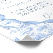 Safari Animals Toile de Jo Baby shower Mom-osa Bar Poster (Hoek)