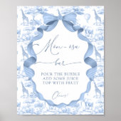 Safari Animals Toile de Jo Baby shower Mom-osa Bar Poster (Voorkant)