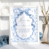 Safari Animals Toile de Jo Baby shower Mom-osa Bar Poster