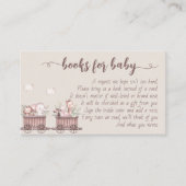 Safari Animals Train Baby shower Book Enclosure CA Informatiekaartje (Voorkant)