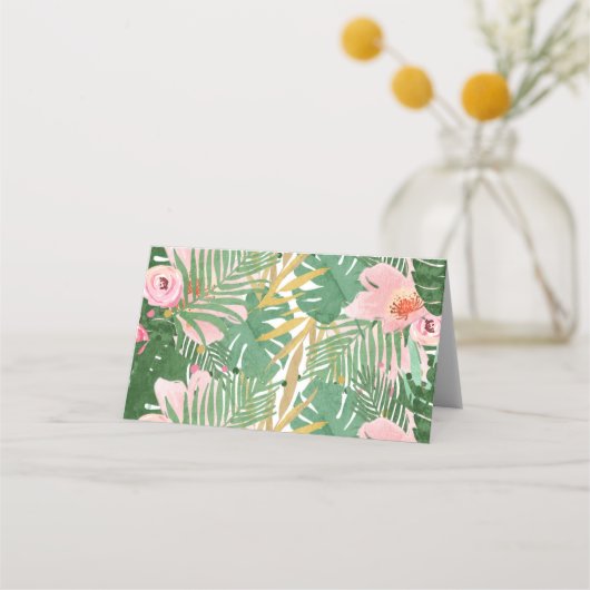 Safari Animals Treat Bag Topper Goodie Label Gold Plaatskaartje (Achterkant)